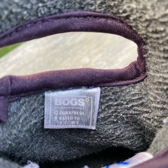 Bogs with pretty purple and pink owl print. B-moc style. Waterproof. Size C6/7 - Picture 5 of 6